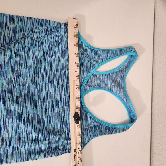 Womens Racerback Athletic Tank Top Small By Academy Ltd Shirt Blue Green - Picture 7 of 11